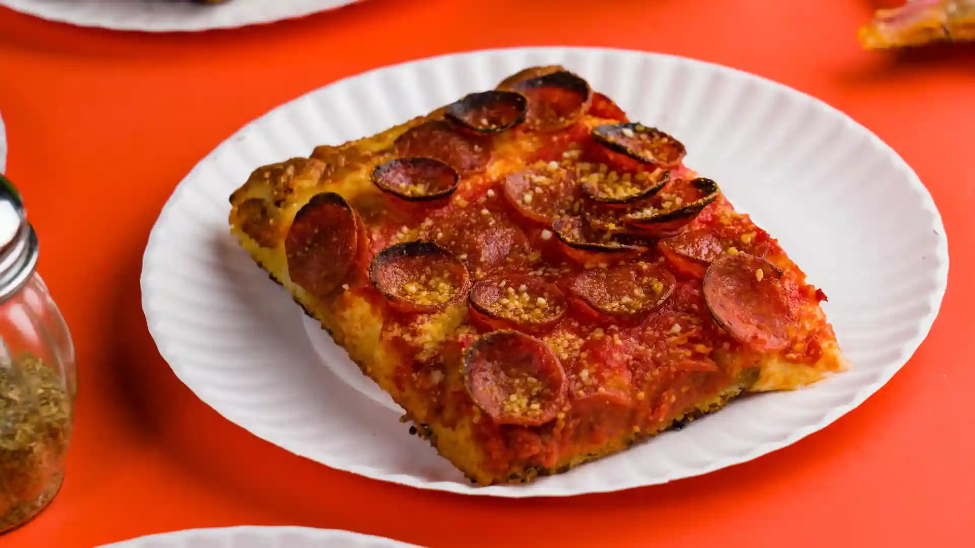 Freddy Pepperoni slice from Paulie Gee's Slice Shop