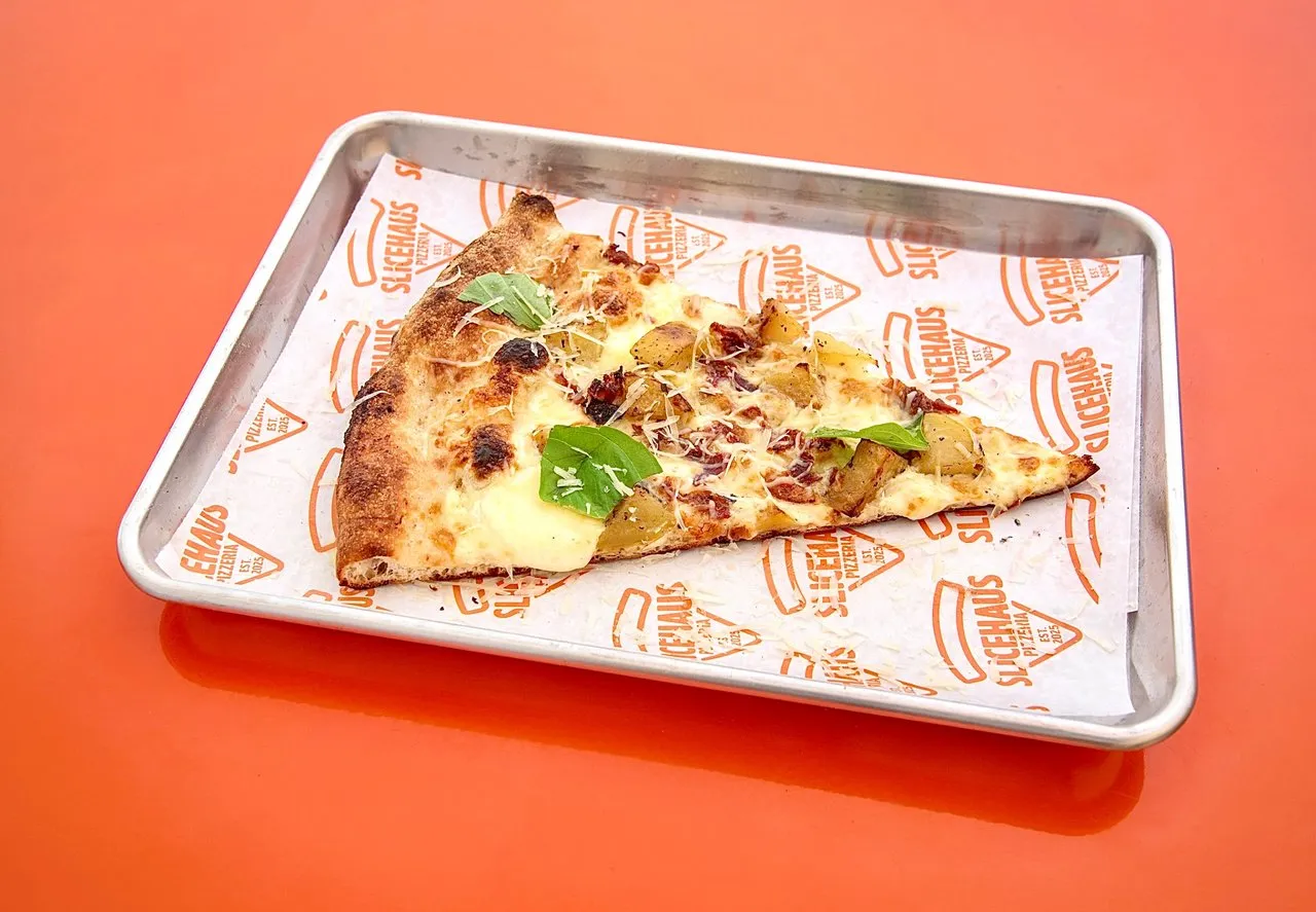 Slicehaus potato and bacon pie